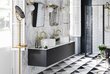Besco Floo 80 kylpyhuonekaappi mustalla tasolla, musta hinta ja tiedot | Kylpyhuonekaapit | hobbyhall.fi