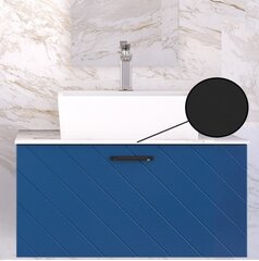 Besco Floo 80 kylpyhuonekaappi mustalla tasolla, sininen/musta hinta ja tiedot | Kylpyhuonekaapit | hobbyhall.fi