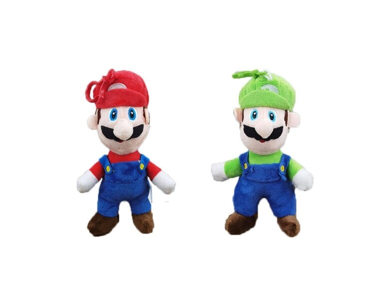 Super Mario + Luigi pehmolelu, 18cm, 2kpl