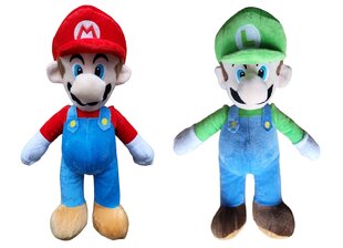 Super Mario + Luigi pehmolelusetti, 38cm, 2kpl hinta ja tiedot | Pehmolelut | hobbyhall.fi