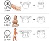 Uudelleenkäytettävät vaipat Baby Planet, 3-15 kg, 1 kpl hinta ja tiedot | Vaipat | hobbyhall.fi