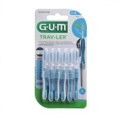 GUM® (1614) Trav-ler -hammasväliharjat, 1,6 mm, 6 kpl / pakkaus Tiesitkö, että ienongelmat saavat alkuunsa yleensä hampaiden väleistä? hinta ja tiedot | Sunstar Gum Hajuvedet ja kosmetiikka | hobbyhall.fi