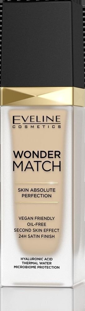 Ihonväriin mukautuva meikkivoide Eveline Wonder Match no. 10 Light Vanilla 30 ml hinta ja tiedot | Meikkivoiteet ja puuterit | hobbyhall.fi