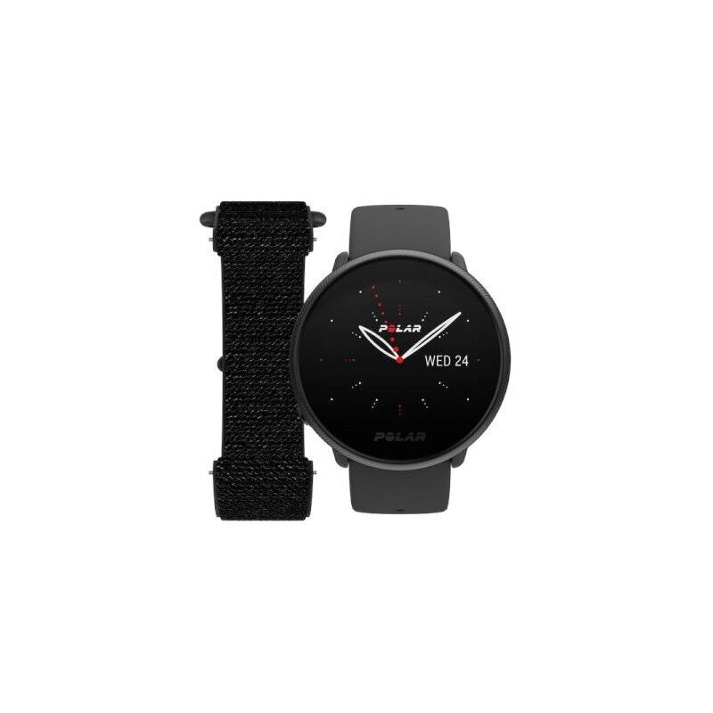 Polar Ignite 2 S-L, Pearl Black + Hook & Loop watch strap, black hinta ja tiedot | Älykellot | hobbyhall.fi