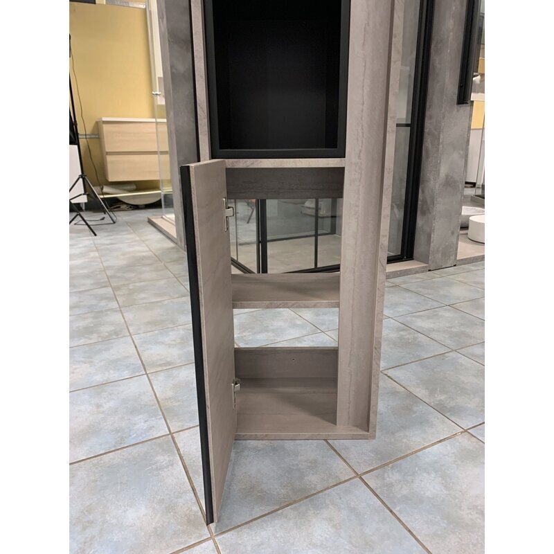 Kylpyhuonekaappi Lyfco BK-100/28, 35x150x25cm, ruskea hinta ja tiedot | Kylpyhuonekaapit | hobbyhall.fi