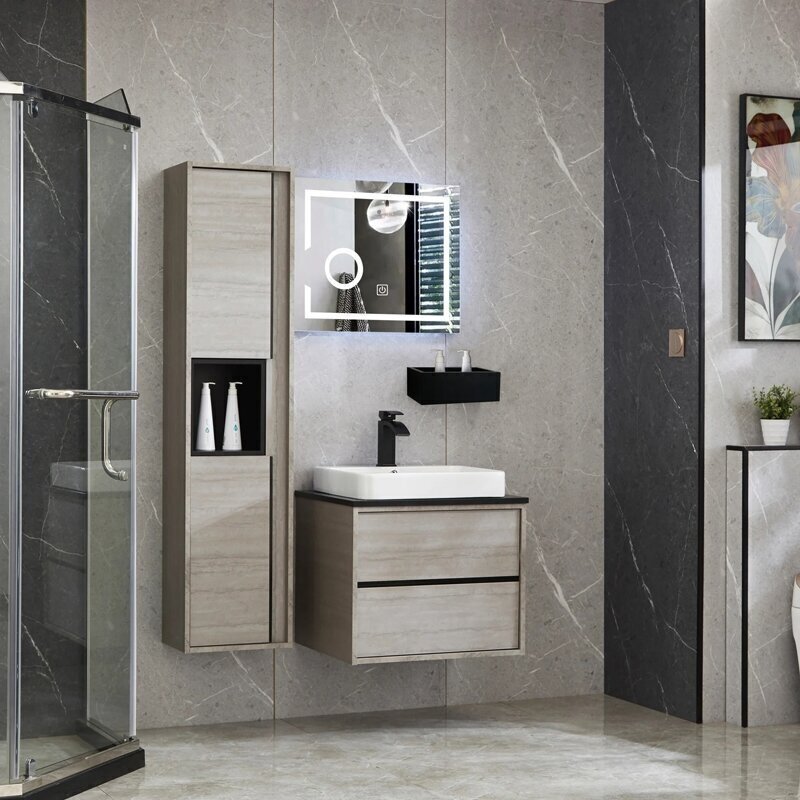 Kylpyhuonekaappi Lyfco BK-100/28, 35x150x25cm, ruskea hinta ja tiedot | Kylpyhuonekaapit | hobbyhall.fi