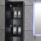 Kylpyhuonekaappi Lyfco 30x150x25 cm, musta hinta ja tiedot | Kylpyhuonekaapit | hobbyhall.fi
