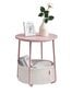 Yöpöytä, 45 x 50 cm, vaaleanpunainen ja valkoinen hinta ja tiedot | Yöpöydät | hobbyhall.fi