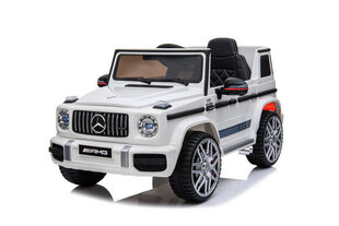 Mercedes G63 yksipaikkainen sähköauto, valkoinen hinta ja tiedot | Mercedes Ulkoilu | hobbyhall.fi