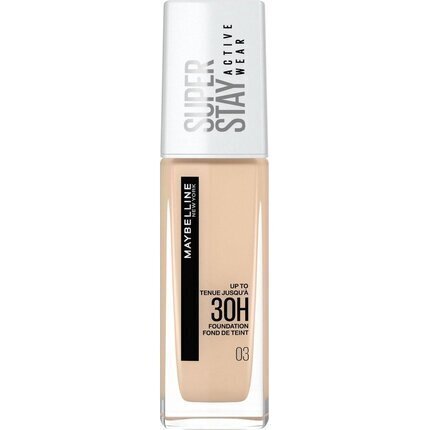 Maybelline SuperStay 24H nestemäinen meikkivoide, 3 True Ivory, 30 ml hinta ja tiedot | Meikkivoiteet ja puuterit | hobbyhall.fi