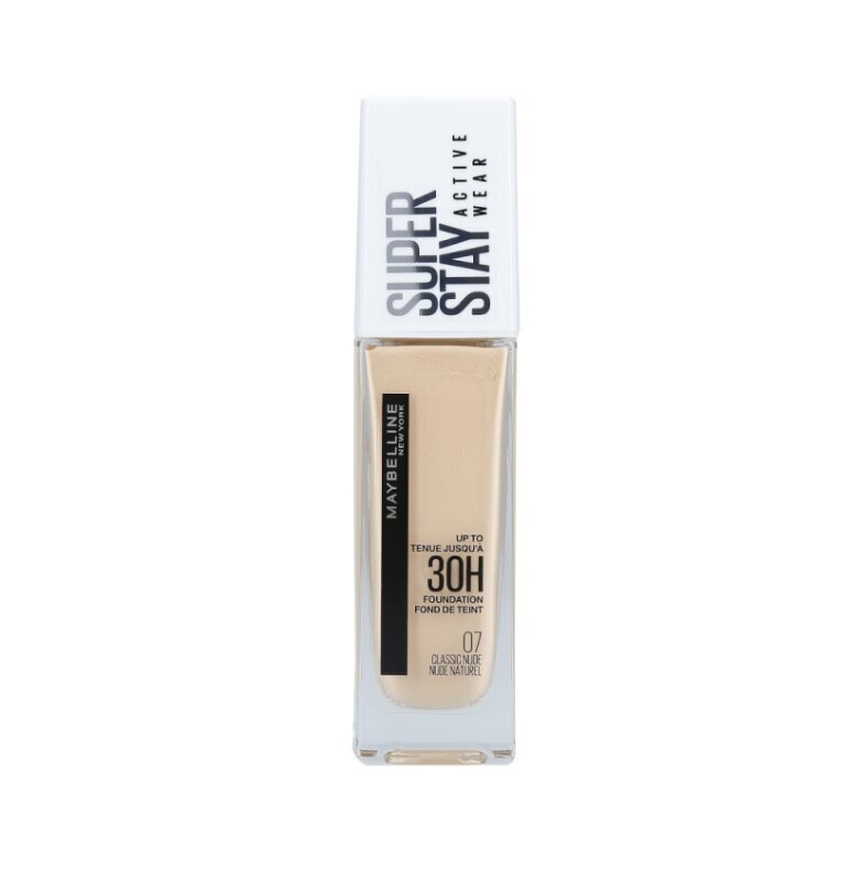 Nestemäinen meikkivoide Maybelline SuperStay 30H, 7 Classic Nude, 30 ml hinta ja tiedot | Meikkivoiteet ja puuterit | hobbyhall.fi