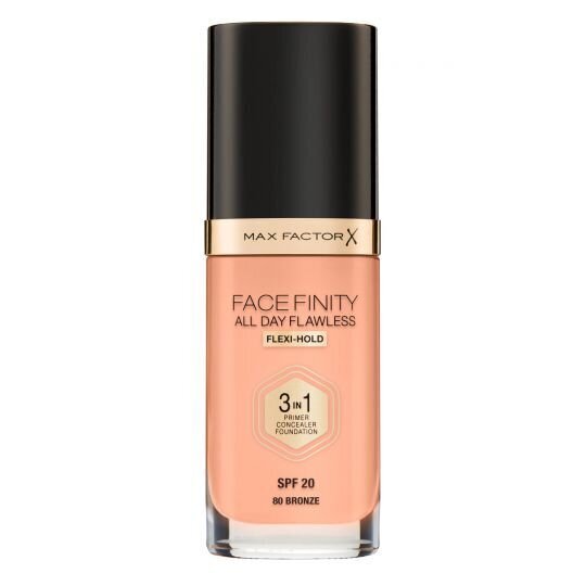 Max Factor Facefinity 3 in 1 meikkituote 30 ml, 80 Bronze hinta ja tiedot | Meikkivoiteet ja puuterit | hobbyhall.fi