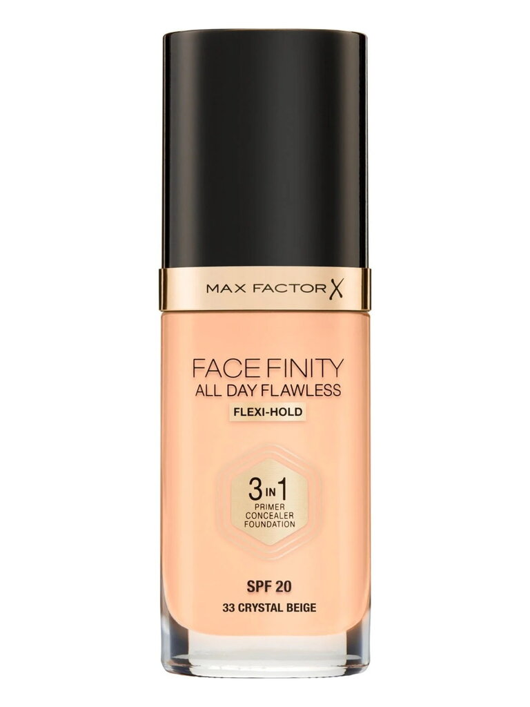 Max Factor Facefinity 3-in-1 -meikkivoide, 30 ml, 70 Warm Sand hinta ja tiedot | Meikkivoiteet ja puuterit | hobbyhall.fi