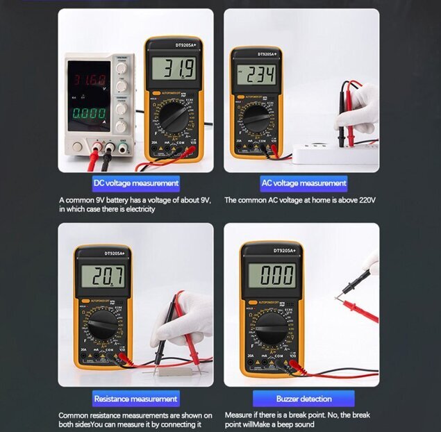 Digitaalinen LCD-yleismittari hinta ja tiedot | Käsityökalut | hobbyhall.fi