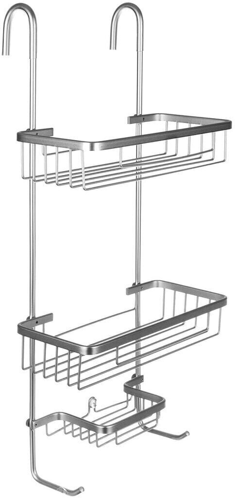 Ripustettava suihkuhylly hopea (ilman porausta) hinta ja tiedot | Kylpyhuoneen sisustus | hobbyhall.fi