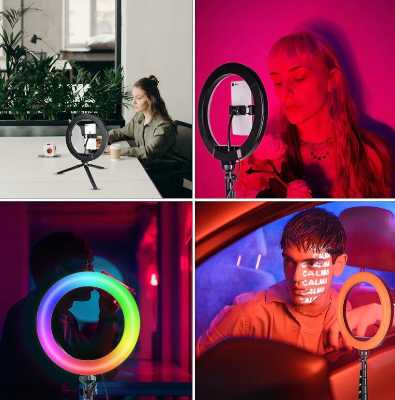 Selfie RGB LED -valosarja hinta ja tiedot | Valokuvaustarvikkeet | hobbyhall.fi