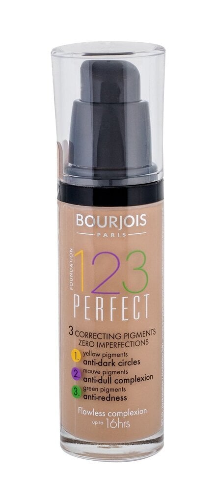 Bourjois 1.2.3. Perfect SPF10 -meikkivoide, 30 ml, No. 55 hinta ja tiedot | Meikkivoiteet ja puuterit | hobbyhall.fi