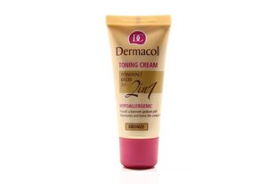 Dermacol Toning Cream 2in1 BB-voide 30 ml, 05 Bronze hinta ja tiedot | Meikkivoiteet ja puuterit | hobbyhall.fi