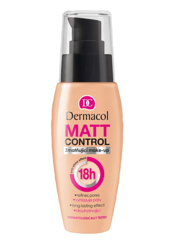 Dermacol Matt Control Makeup -meikkivoide, 30 ml, 03 hinta ja tiedot | Meikkivoiteet ja puuterit | hobbyhall.fi