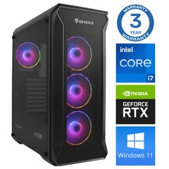 Intop i7-12700F 16GB 250SSD M.2 NVME+2TB RTX4070 12GB WIN11Pro hinta ja tiedot | Pöytätietokoneet | hobbyhall.fi