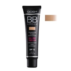 Meikkivoide GOSH BB Cream Foundation 30 ml, 03 Lämmin beige hinta ja tiedot | Meikkivoiteet ja puuterit | hobbyhall.fi