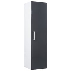 Korkea kylpyhuonekaappi Defra Loreto C32, harmaa/valkoinen hinta ja tiedot | Kylpyhuonekaapit | hobbyhall.fi
