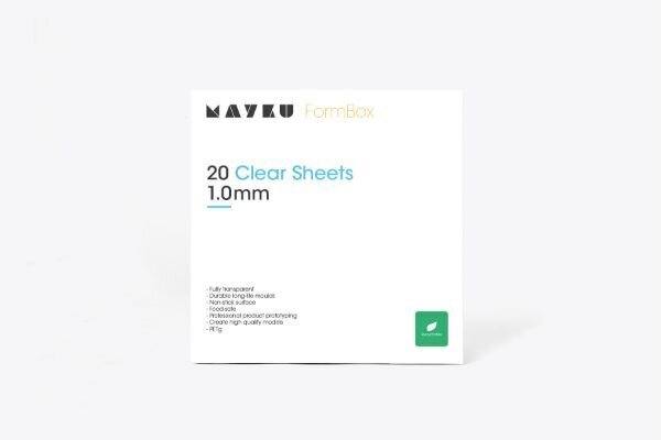 Mayku Clear Sheets 20 arkkia 1 mm hinta ja tiedot | Koristeet ja tarrat | hobbyhall.fi