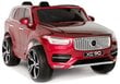 VOLVO XC90, punaisen värinen lakattu sähkökäyttöinen leikkiauto lapsille hinta ja tiedot | Lasten sähköautot | hobbyhall.fi