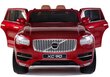 VOLVO XC90, punaisen värinen lakattu sähkökäyttöinen leikkiauto lapsille hinta ja tiedot | Lasten sähköautot | hobbyhall.fi