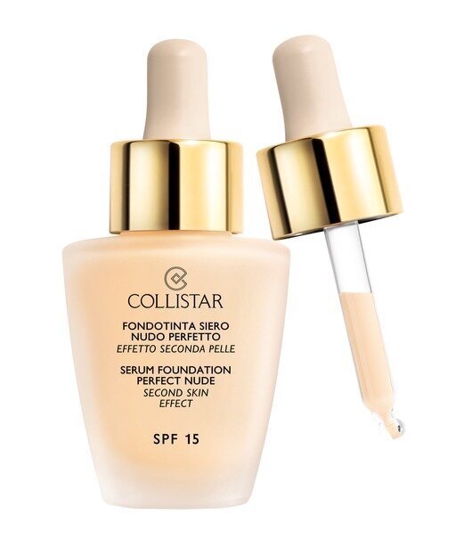 Nestemäinen meikkivoide Collistar SPF15 Second Skin Effect 30 ml, 1 Avorio hinta ja tiedot | Meikkivoiteet ja puuterit | hobbyhall.fi