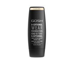 GOSH X-Ceptional Wear Make-up -meikkivoide, 35 ml, 12 Natural hinta ja tiedot | Meikkivoiteet ja puuterit | hobbyhall.fi