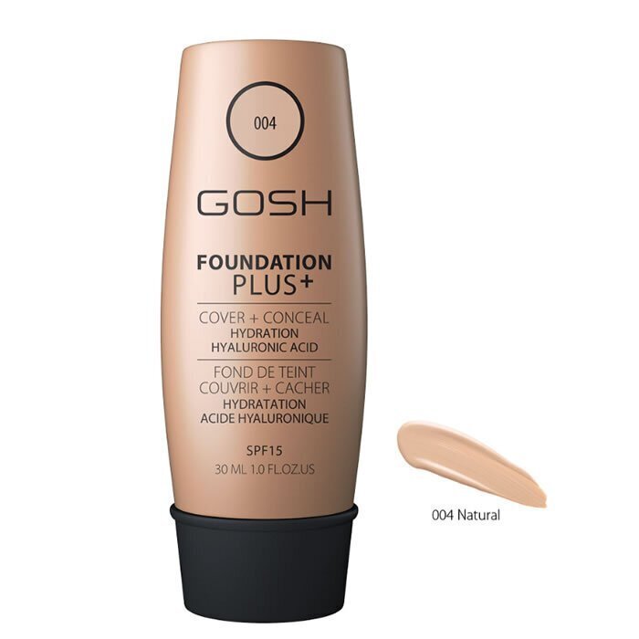 GOSH Foundation Plus+ -meikkivoide, 30 ml, Natural hinta ja tiedot | Meikkivoiteet ja puuterit | hobbyhall.fi