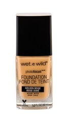 Nestemäinen meikin alusvoide Wet n Wild Photofocus Foundation 30 ml, Golden Beige hinta ja tiedot | Meikkivoiteet ja puuterit | hobbyhall.fi