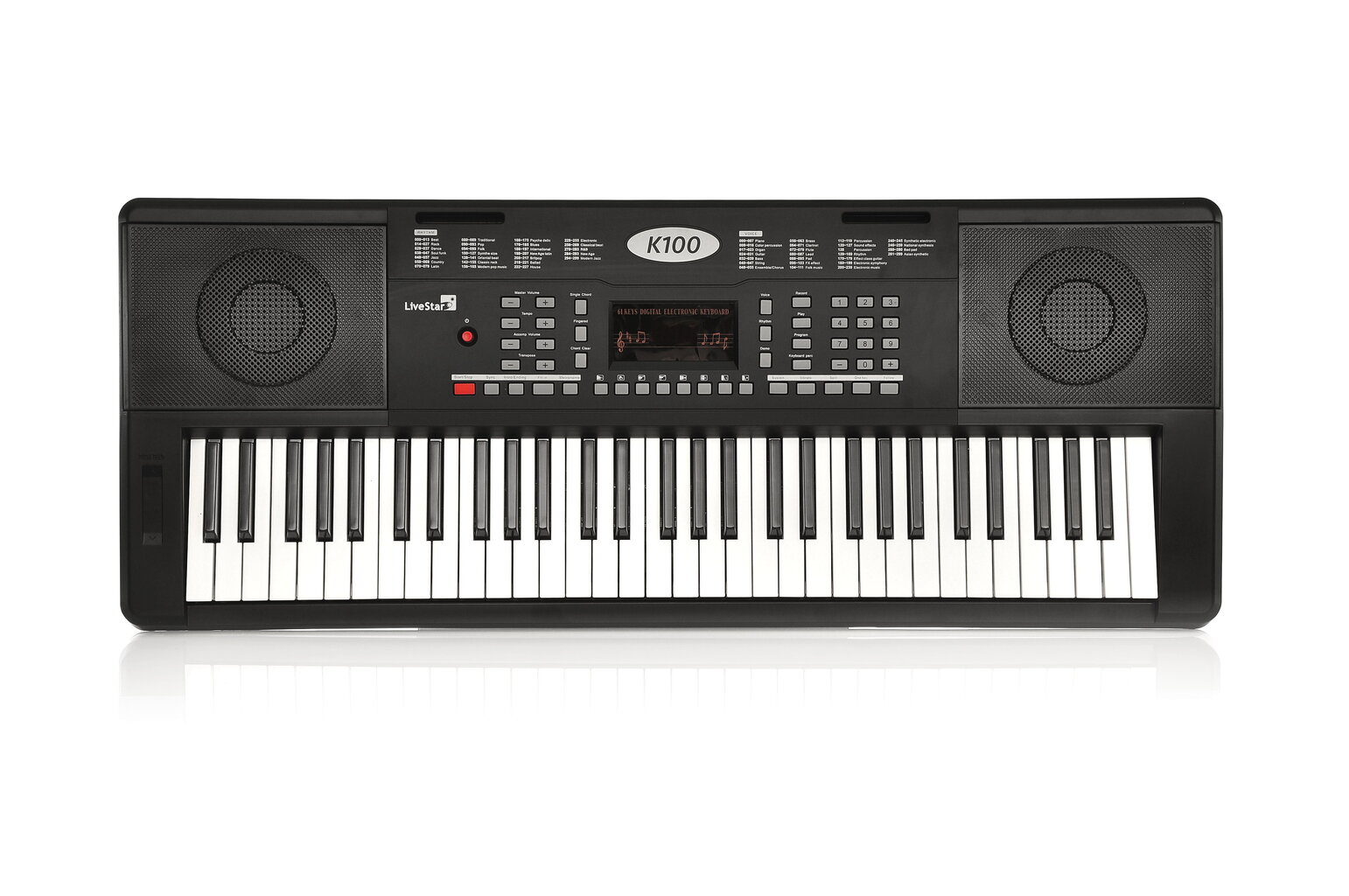 Sähköpiano LiveStar K100 61 hinta ja tiedot | Kosketinsoittimet | hobbyhall.fi