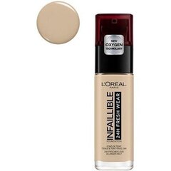 Nestemäinen meikkivoide L'Oreal Paris Infallible 30 ml, 100 Linen hinta ja tiedot | Meikkivoiteet ja puuterit | hobbyhall.fi