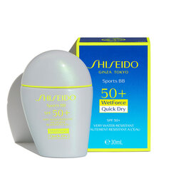 BB-voide Shiseido Sports BB SPF50 + 30 ml, tumma hinta ja tiedot | Meikkivoiteet ja puuterit | hobbyhall.fi