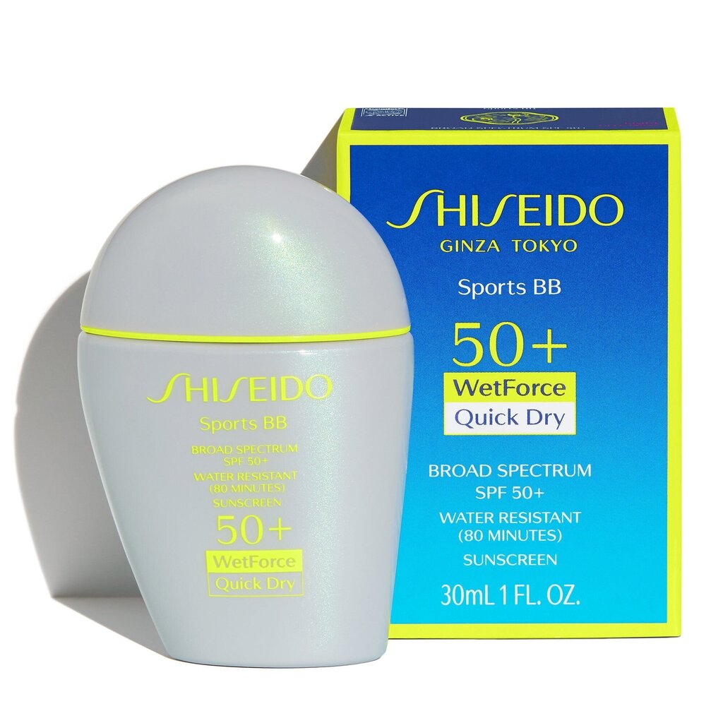 BB-voide Shiseido Sports BB SPF50 + 30 ml, Erittäin tumma hinta ja tiedot | Meikkivoiteet ja puuterit | hobbyhall.fi