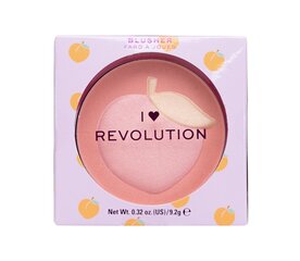 Makeup Revolution London I Heart Revolution Fruity Blusher poskipuna 9,2 g, Peach hinta ja tiedot | Aurinkopuuterit ja poskipunat | hobbyhall.fi