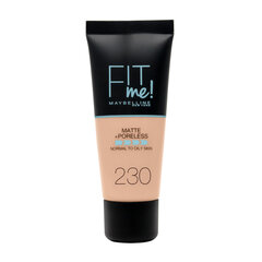 Maybelline Fit Me Matte+Poreless -meikkivoide 230 Natural Buff, 30ml hinta ja tiedot | Meikkivoiteet ja puuterit | hobbyhall.fi