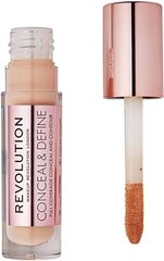 Nestemäinen meikkivoide Makeup Revolution London Conceal & Define 4 g, C2, C2 hinta ja tiedot | Meikkivoiteet ja puuterit | hobbyhall.fi