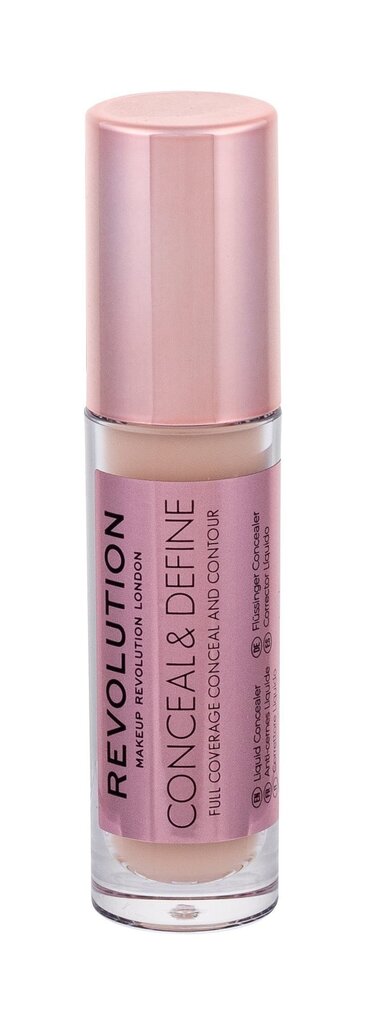 Nestemäinen meikkivoide Makeup Revolution London Conceal & Define 4 g, C4, C4. hinta ja tiedot | Meikkivoiteet ja puuterit | hobbyhall.fi