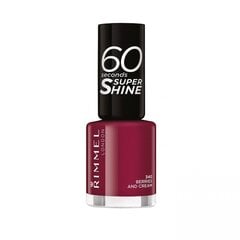 Rimmel London 60 Seconds Super Shine -kynsilakka, 8 ml, 340 Berries And Cream hinta ja tiedot | Rimmel Hajuvedet ja kosmetiikka | hobbyhall.fi