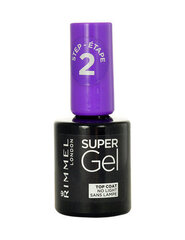 Kynsilakka Rimmel London Super Gel Top Coat, 12 ml hinta ja tiedot | Kynsilakat ja kynsienhoitotuotteet | hobbyhall.fi