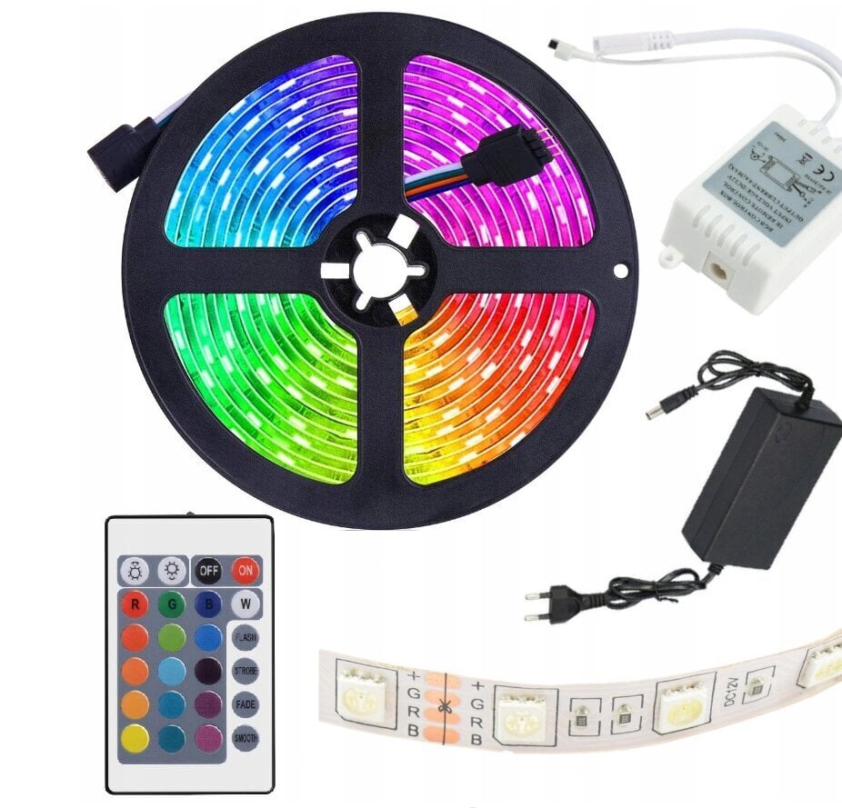 RGB Led nauha 3528 konsolilla hinta ja tiedot | LED-valonauhat | hobbyhall.fi