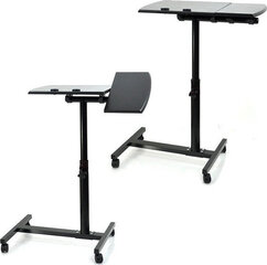 Työpöytä, taittuva ja säädettävä, HS-302, musta hinta ja tiedot | Tietokonepöydät ja työpöydät | hobbyhall.fi