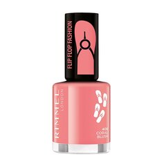 Rimmel London 60 Seconds Super Shine kynsilakka 8 ml, 406 Coral Blush hinta ja tiedot | Kynsilakat ja kynsienhoitotuotteet | hobbyhall.fi