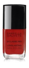 Kynsilakka Gabriella Salvete Longlasting Enamel 11 ml, 24 Classic Red hinta ja tiedot | Kynsilakat ja kynsienhoitotuotteet | hobbyhall.fi