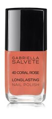 Kynsilakka Gabriella Salvete Longlasting Enamel 40 Coral Rose, 11 ml hinta ja tiedot | Kynsilakat ja kynsienhoitotuotteet | hobbyhall.fi