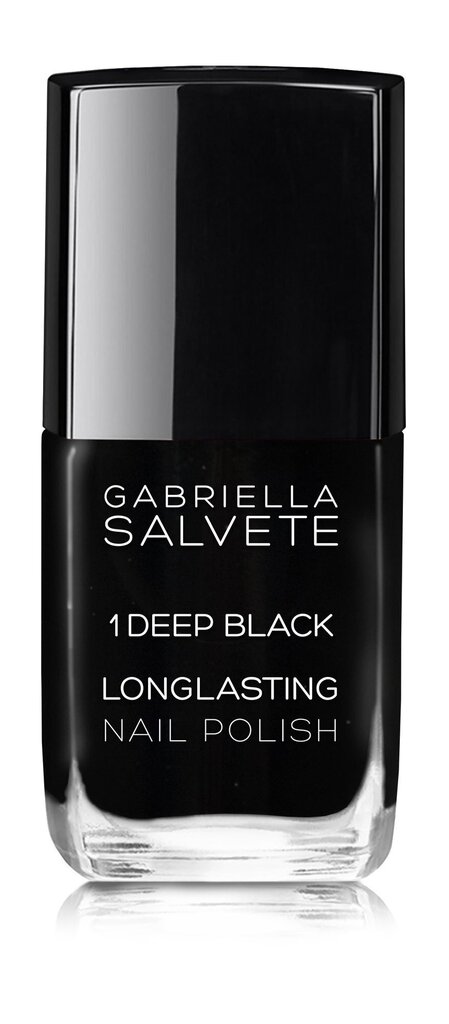 Gabriella Salvete Longlasting Enamel kynsilakka 11 ml, 01 Deep Black hinta ja tiedot | Kynsilakat ja kynsienhoitotuotteet | hobbyhall.fi