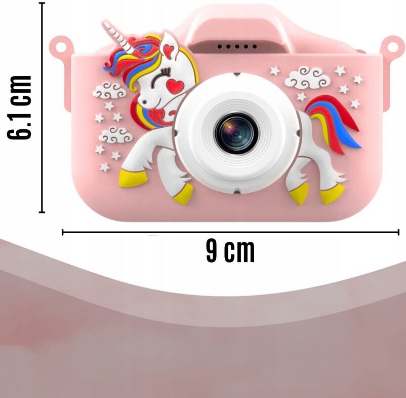 "Unicorn" +16GB MICROSD Lasten valokuvauskamera hinta ja tiedot | Tyttöjen lelut | hobbyhall.fi